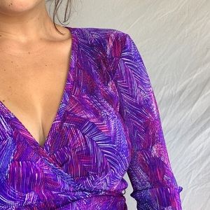 Vintage Dresses - Vintage Micropleated Wrap Dress Vintage Dresses - Vintage Micropleated Wrap Dress